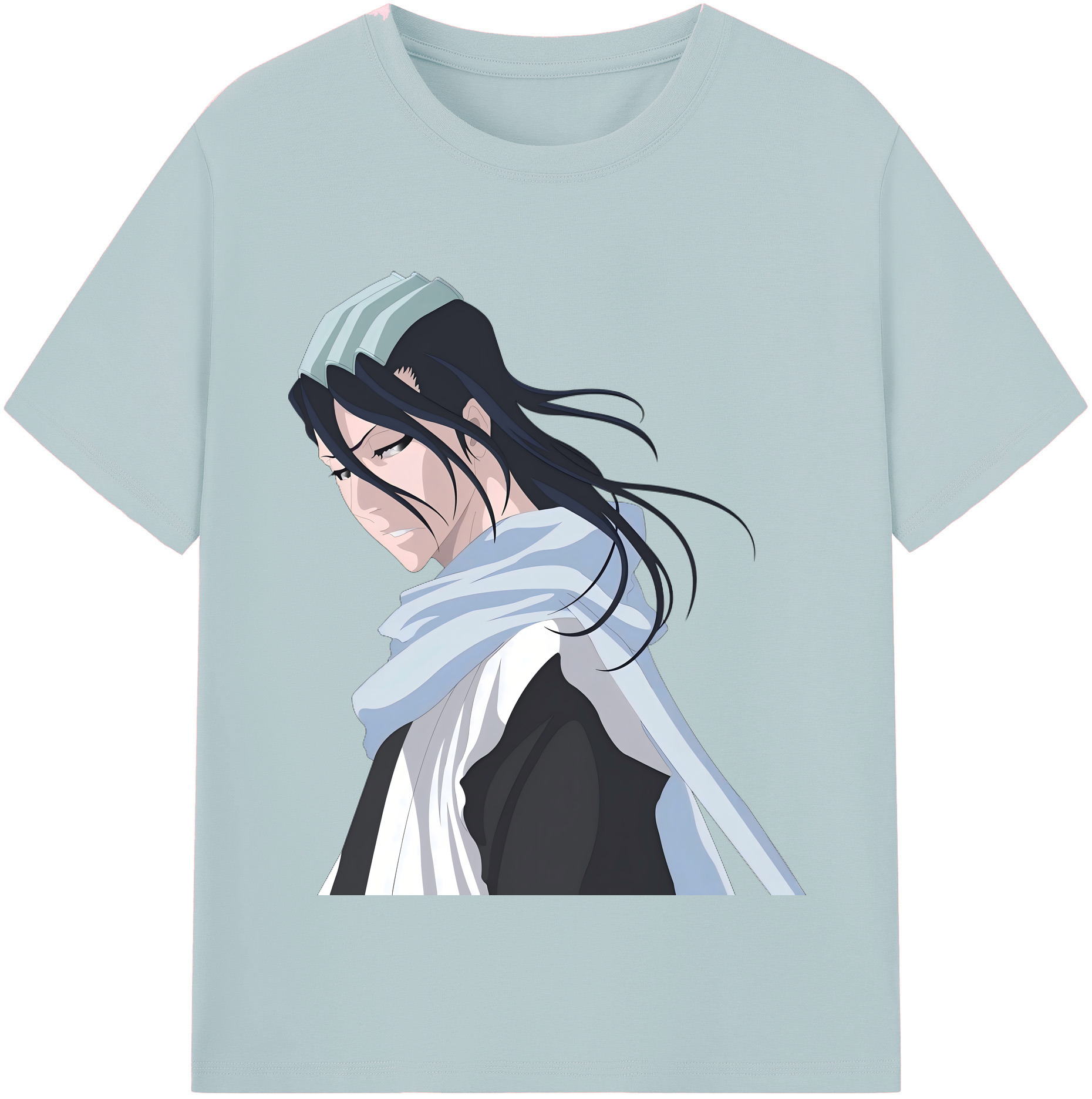 （画像用） ブリーチ くちき びゃくや BLEACH Kuchiki Byakuya 綿100％半袖Tシャツ（フロントプリント）
